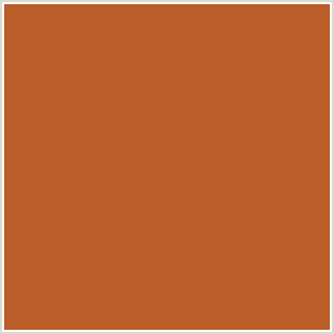 BA5D29 Hex Color Image (ORANGE RED, TUSCANY)