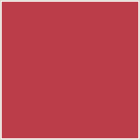 BB3D49 Hex Color Image (CRAIL, RED)