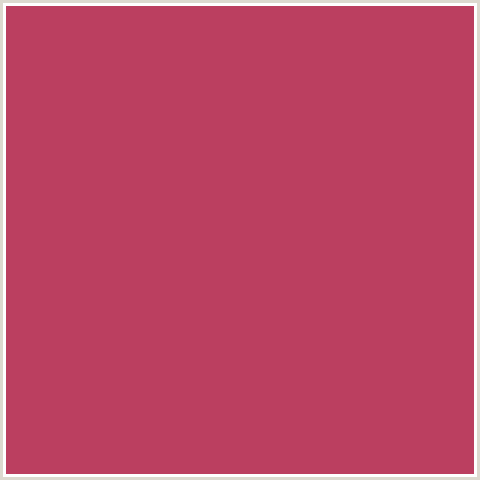 BB3F60 Hex Color Image (BLUSH, RED)