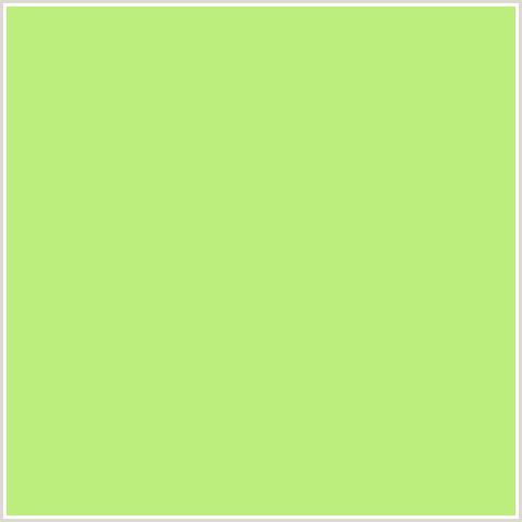 BBEE7D Hex Color Image (GREEN YELLOW, SULU)