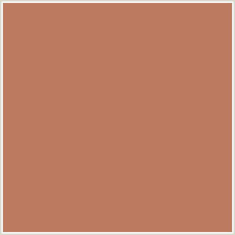 BC7A60 Hex Color Image (MUDDY WATERS, RED ORANGE)