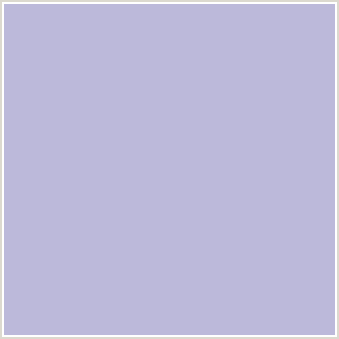 BCB9DA Hex Color Image (BLUE, LAVENDER GRAY)