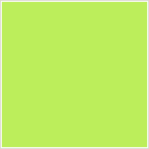 BCEE5B Hex Color Image (GREEN YELLOW, SULU)