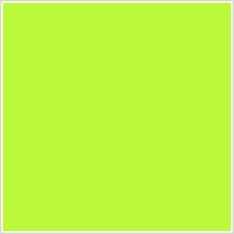 BCF93D Hex Color Image (GREEN YELLOW)