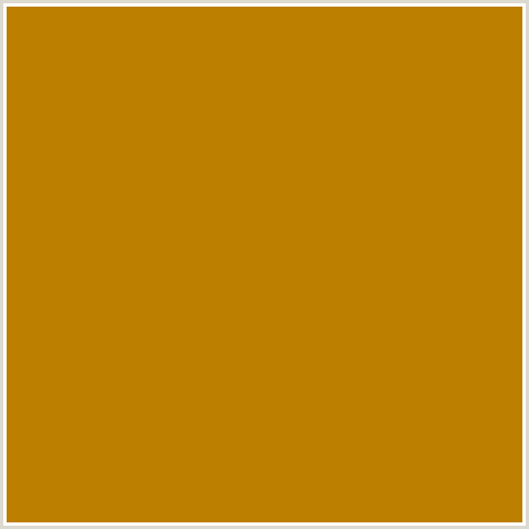BD7F00 Hex Color Image (PIRATE GOLD, YELLOW ORANGE)