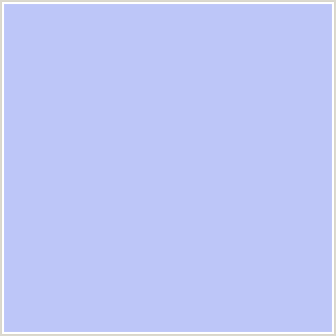 BDC6F8 Hex Color Image (BLUE, TROPICAL BLUE)