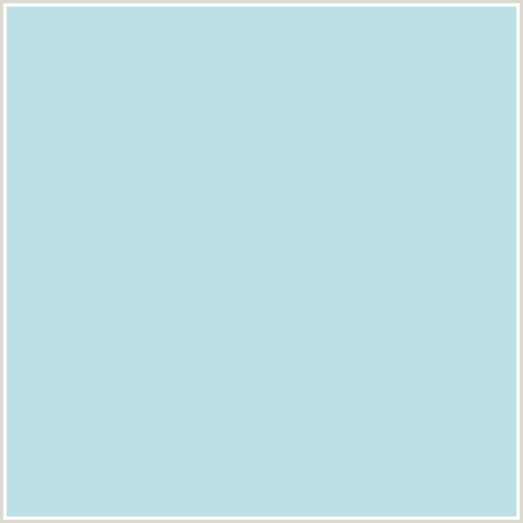 BDE0E6 Hex Color Image (JAGGED ICE, LIGHT BLUE)