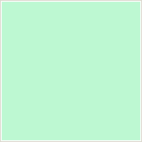 BDF8D2 Hex Color Image (GREEN BLUE, ICE COLD, MINT)