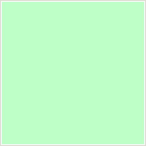 BDFFC7 Hex Color Image (GREEN, SNOWY MINT)