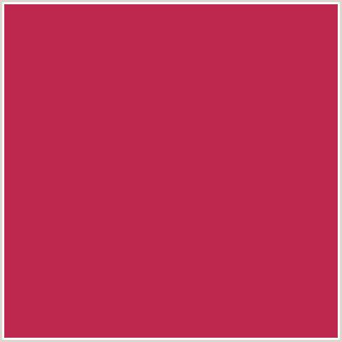 BE284F Hex Color Image (BRICK RED, RED)