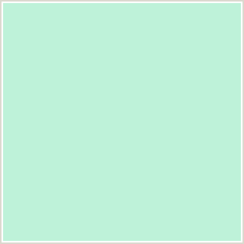 BEF2D9 Hex Color Image (GREEN BLUE, MINT TULIP)