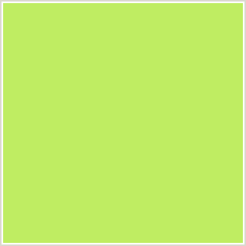BFED62 Hex Color Image (GREEN YELLOW, SULU)