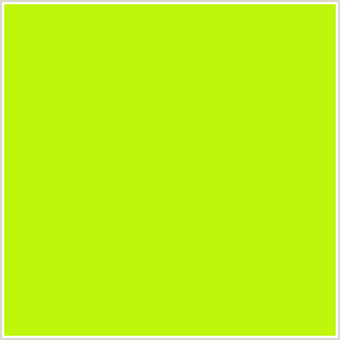 BFF60C Hex Color Image (GREEN YELLOW, LAS PALMAS, LIME, LIME GREEN)