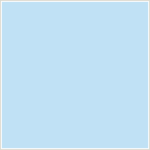 C0E1F5 Hex Color Image (BLUE, TROPICAL BLUE)