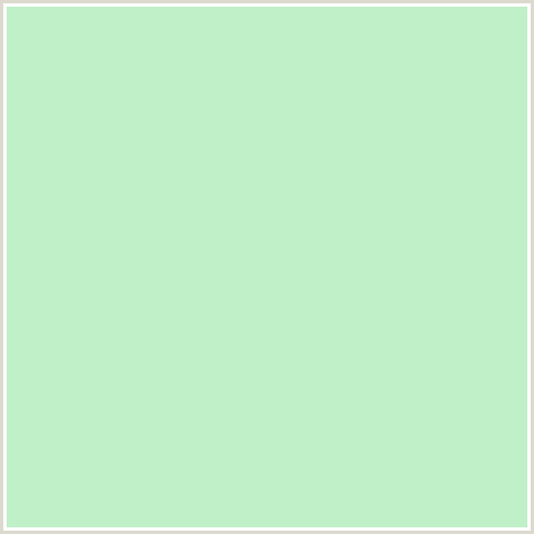C0F0C8 Hex Color Image (GREEN, MADANG)