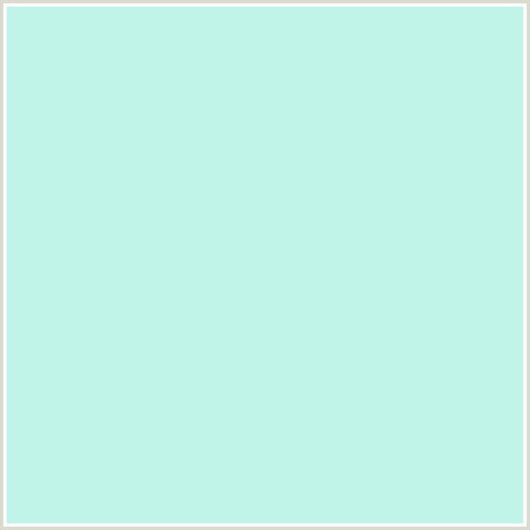 C0F4E8 Hex Color Image (BLUE GREEN, MINT TULIP)