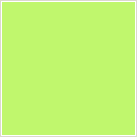 C0F76D Hex Color Image (GREEN YELLOW, SULU)