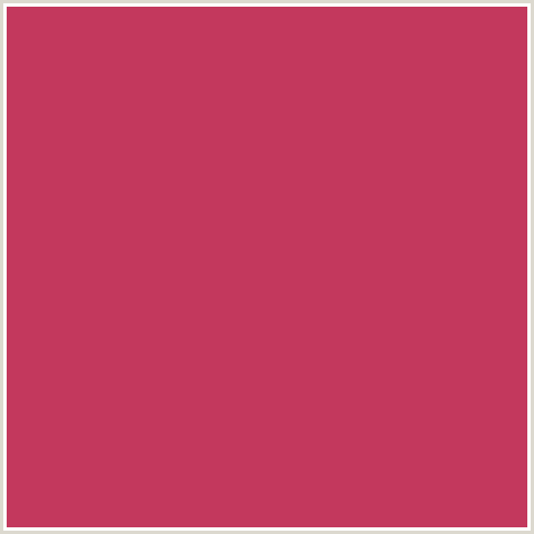 C3385D Hex Color Image (HIBISCUS, RED)