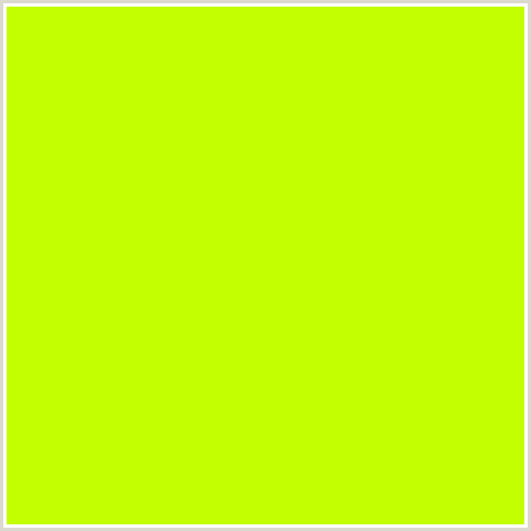 C3FF00 Hex Color Image (GREEN YELLOW, LIME, LIME GREEN)