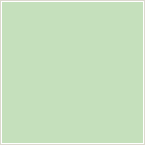C5E0BC Hex Color Image (GREEN, PIXIE GREEN)