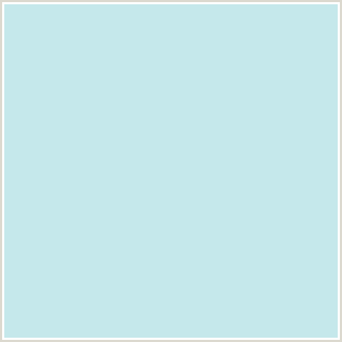 C5E8EB Hex Color Image (BABY BLUE, JAGGED ICE, LIGHT BLUE)