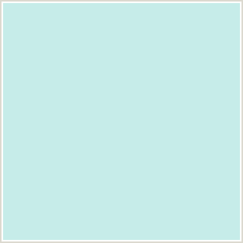 C6ECE9 Hex Color Image (AQUA, BABY BLUE, JAGGED ICE, LIGHT BLUE)