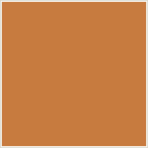 C77B3E Hex Color Image (COPPER, ORANGE RED)