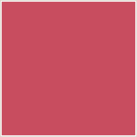 C84D5F Hex Color Image (FUZZY WUZZY BROWN, RED)