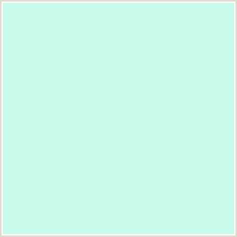C8FAEB Hex Color Image (BLUE GREEN, SCANDAL)