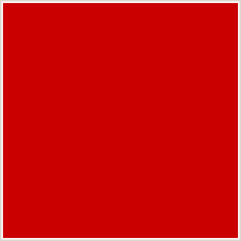 CA0000 Hex Color Image (GUARDSMAN RED, RED)