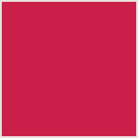 CA1F48 Hex Color Image (MAROON FLUSH, RED)