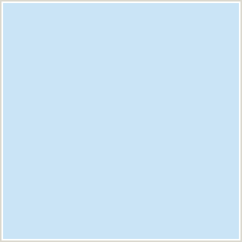 CAE4F6 Hex Color Image (BLUE, TROPICAL BLUE)