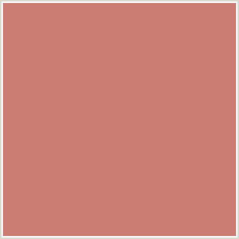 CB7D73 Hex Color Image (CONTESSA, RED)