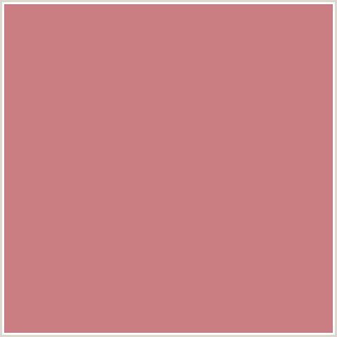 CB7E82 Hex Color Image (PUCE, RED)