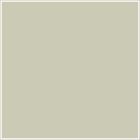 CBCAB5 Hex Color Image (FOGGY GRAY, YELLOW)