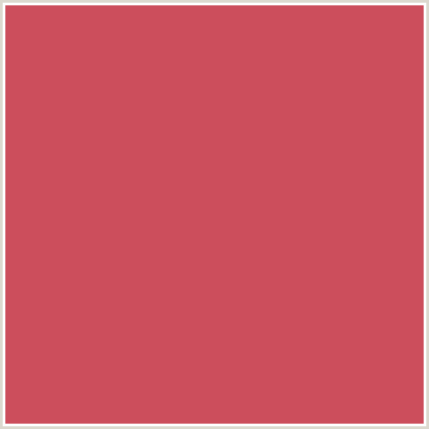CC4E5C Hex Color Image (CHESTNUT ROSE, RED)
