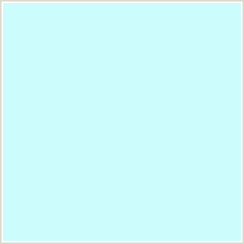 CCFCFB Hex Color Image (AQUA, BABY BLUE, FOAM, LIGHT BLUE)