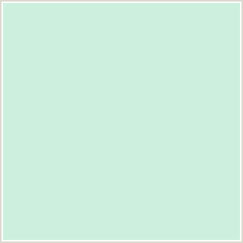 CDF0DE Hex Color Image (GREEN BLUE, TARA)