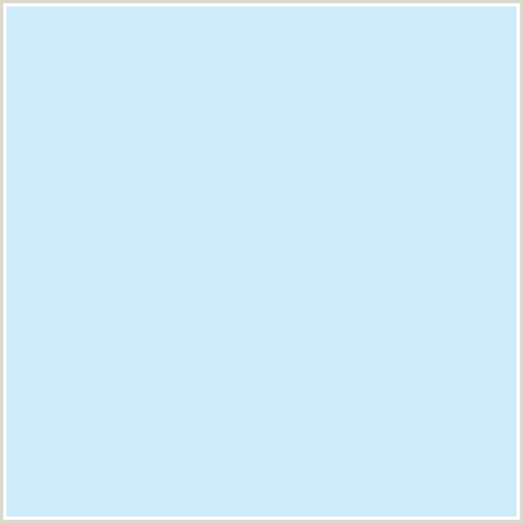 CEEBFB Hex Color Image (BLUE, HAWKES BLUE)
