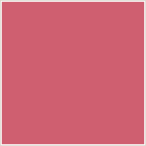 CF5F70 Hex Color Image (CHESTNUT ROSE, RED)