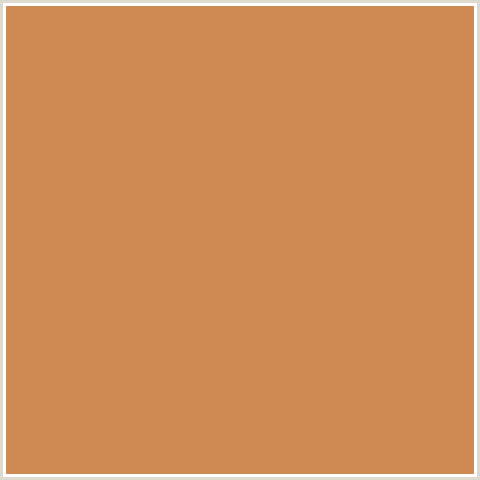CF8A53 Hex Color Image (ORANGE RED, RAW SIENNA)