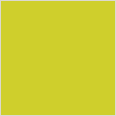 CFCF2C Hex Color Image (KEY LIME PIE, YELLOW GREEN)
