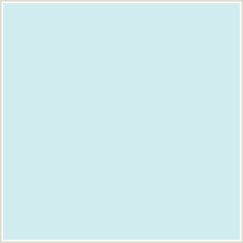 D0ECEF Hex Color Image (BABY BLUE, JAGGED ICE, LIGHT BLUE)