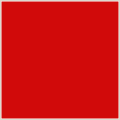 D10A0A Hex Color Image (MONZA, RED)