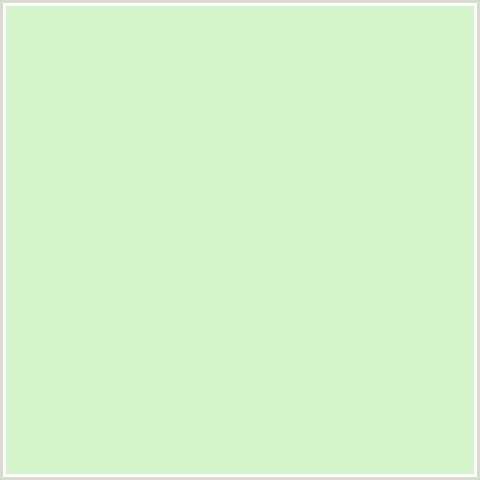 D1F4C9 Hex Color Image (GREEN, TEA GREEN)