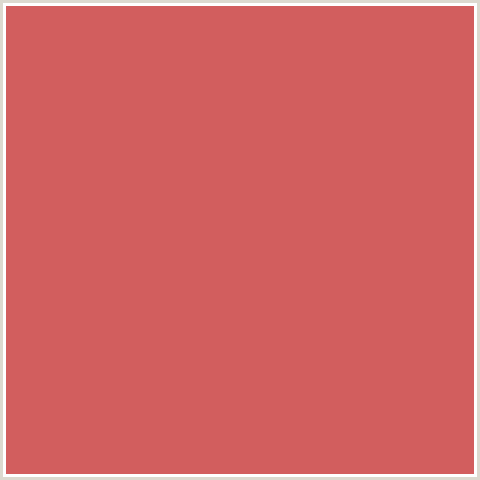 D25E5E Hex Color Image (CHESTNUT ROSE, RED)