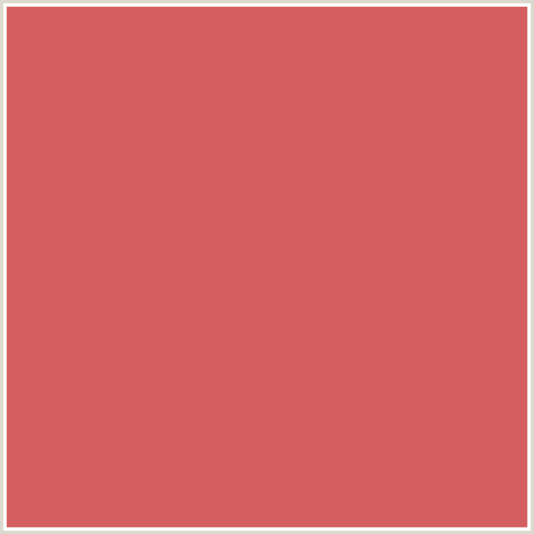 D35F5F Hex Color Image (CHESTNUT ROSE, RED)