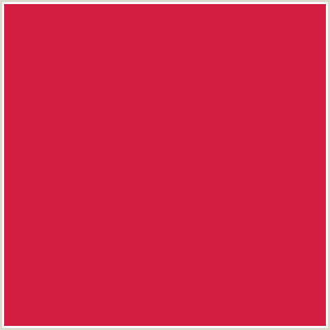 D41C3F Hex Color Image (CARDINAL, RED)