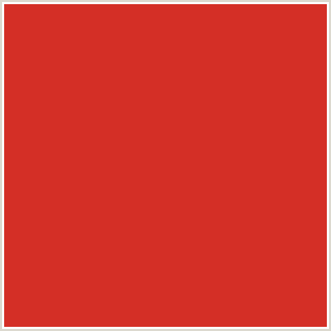 D42F26 Hex Color Image (PUNCH, RED)