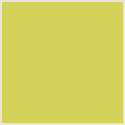 D4D45D Hex Color Image (TACHA, YELLOW GREEN)